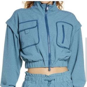 NWT Free People blue bomber jacket